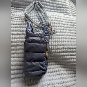 Wonderful Navy and Gold Crossbody Bag